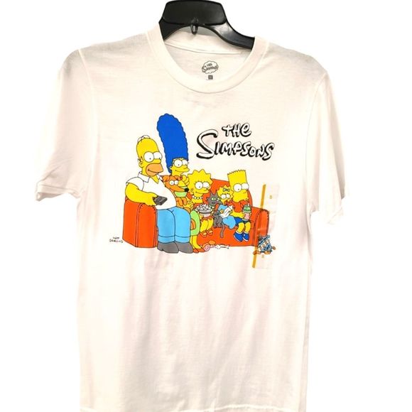 The Simpons NEWCTAGS White Tee Shirt Size Small - Picture 1 of 5